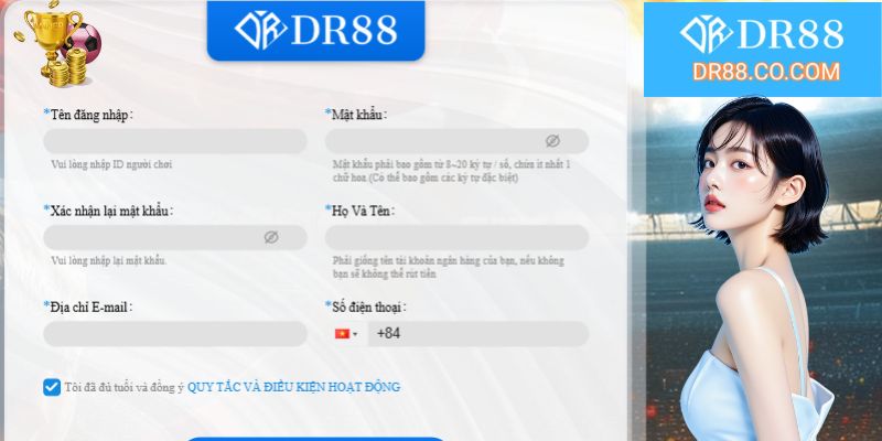 Các bước tham gia trải nghiệm DR88 siêu đơn giản chỉ vài phút